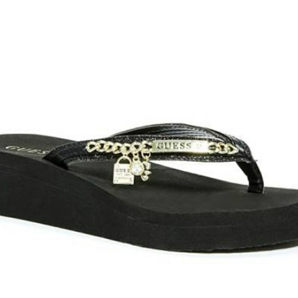 guess wedge thongs